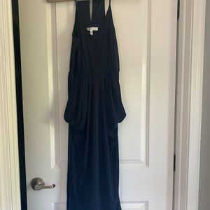 Dark Navy blue midi, BCBG dress
